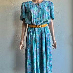 Vintage blue Lady Carole petite dress